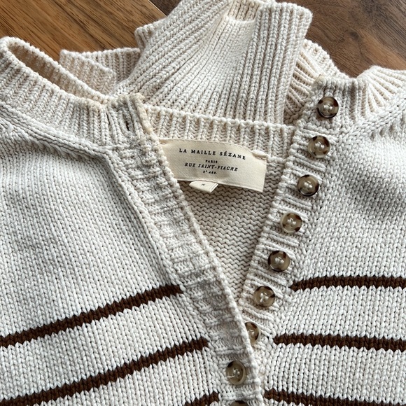 Sezáne Leontine Jumper in Camel/Ecru - Picture 7 of 7